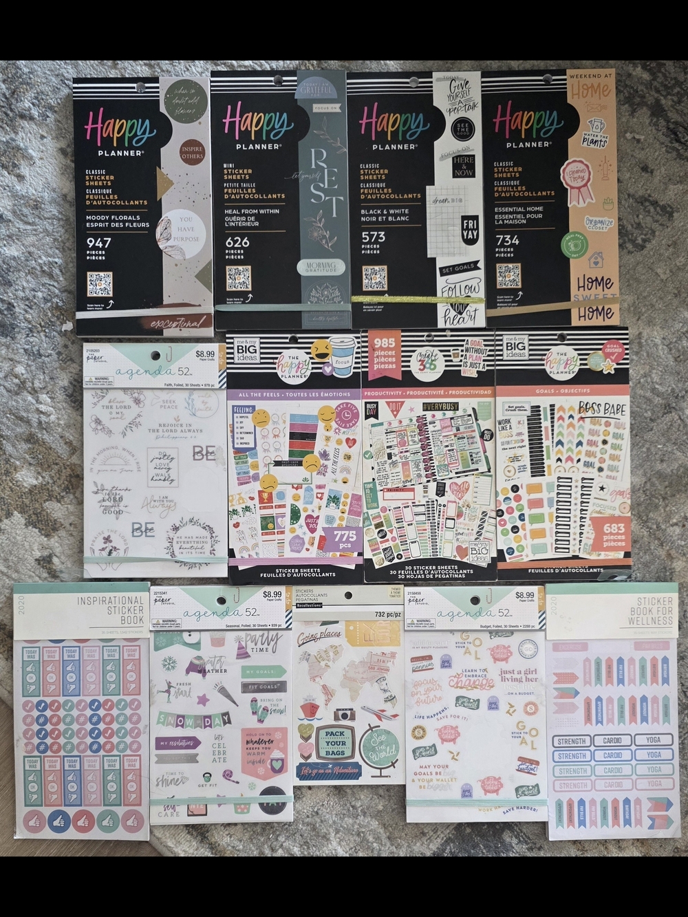 Happy Planner Colorful Sticker Bundle - Multi-Color Accents